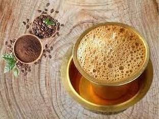 Puja N Pujari Pack of 2 Brass South Indian Coffee Brass Tumbler Cup Set Handicraft | Pure Brass Coffee Cup