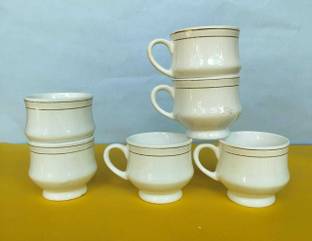 love unlimited LOVE VK MONA -04Ceramic 125 ml multicolor Tea/Milk/Coffees (Set of 6) Ceramic Coffee Mug