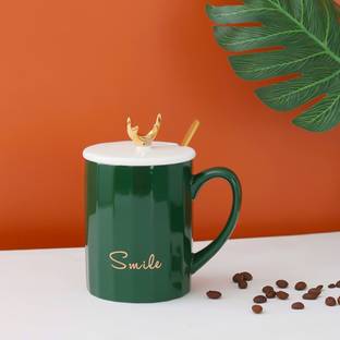 The Procure Store Pack of 1 Ceramic 3D Ceramic Magical Reindeer Designed Mug, Green
