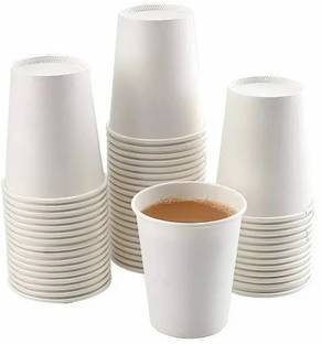 A Cube Pack of 100 Paper 200ML Disposable Paper Cups