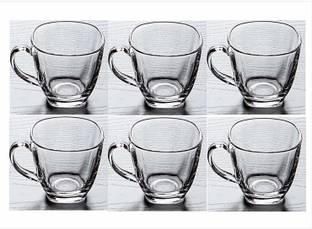 Antique Buyer Pack of 6 Glass Pack of 6 Glass Transparent Glass Cup Tea