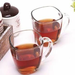 raincart Glass Tea And Coffee Cup - 6 Pieces, Clear, Glass Coffee Mug