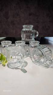 Evergreen Pack of 6 Ceramic Pack of 6 clear Cups