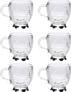 merdwal Pack of 6 Crystal Tea Cup/Mug, COFFEE