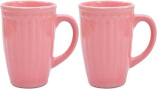 OGGN Pack of 2 Ceramic Oggn Mug/Cup, Handmade Tea/Coffee cups, Stylish Tea Serving Cup
