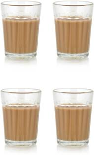 Shubh Inning Associates Pack of 4 Glass Shubh Inning Associates Tea Glass Set For Home Usable