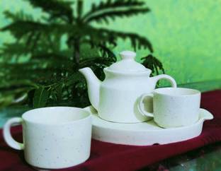 Earthystone Pack of 4 Ceramic Cup Ceramic Coffee Cup Office & Home Coffee Cup 9Cl with Saucer 15Cm Set