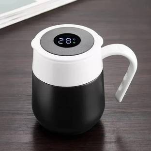 RAIYARAJ Pack of 1 Stainless Steel Thermal Coffee Cup with Temperature Display Double Walled Insulated Vacuum