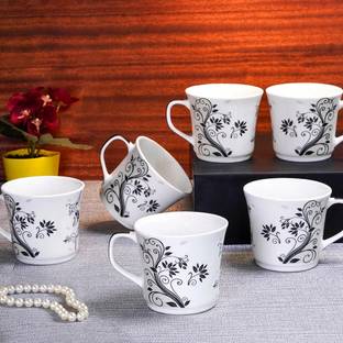 U.P.C. Pack of 6 Ceramic Premium Cup Set, Tea Cup Set, Tea Set Or Coffee Cup For kitchen.