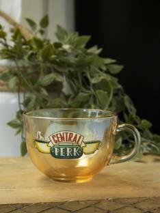 The Umbrella Store Pack of 1 Ceramic Central perk Coffee Mug, Friends Themed Glass Coffee Mug- 350ml