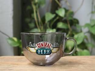 The Umbrella Store Pack of 1 Ceramic Central perk Coffee Mug, Friends Themed Glass Coffee Mug- 350ml