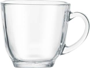 MarkQues Pack of 1 Glass Cup For Tea, Coffee, Milk, Hot And Cold Beverages