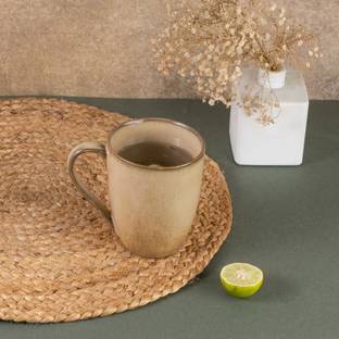 Tibros Pack of 1 Porcelain TIBROS PROCELAIN JAVA MUGS DESERT BRWON