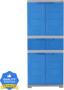 Cello Cello Novelty Triplex - Blue & Grey Plastic Cupboard