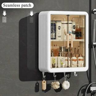 khodiya Bathroom Shelf & Storage Cabinet Plastic Cupboard