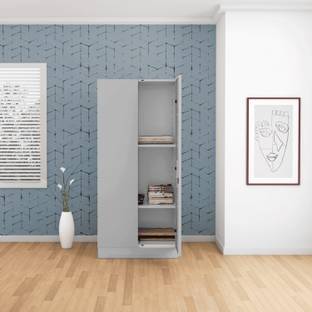 Godrej Interio Slimline 2 Door with 2 shelves Metal Almirah