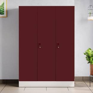 Godrej Interio Slimline 3 Door with Locker, Drawer Metal Almirah