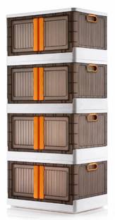 Aalok Closet Organizer And Folding Storage Box Collapsible Wardrobe Cloth/Kids Plastic Cupboard