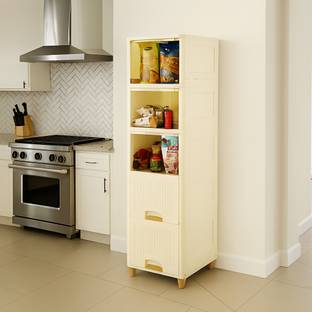 MAXTID 5 Layer White component Plastic Modular Drawer for Office, Hospital, school Plastic Cupboard