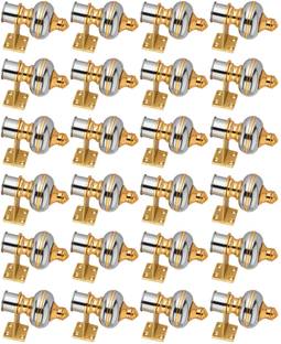 Ghazian Silver Curtain Knobs, Rod Rail Bracket Metal