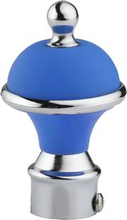 GLOXY Silver, Blue Rod Rail Bracket, Curtain Knobs, Curtain Hooks, Curtain Rods Metal