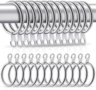 HASTHIP Metal 37mm Inner Diameter & Eyelets for Window Rods Curtain Ring