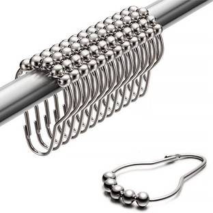 Rexmon Silver Curtain Hooks Metal