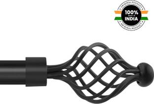 Deco Window Black Curtain Rods Metal