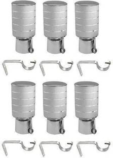 MADHULI Silver Rod Rail Bracket Metal