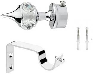 Craftsman Silver, White Rod Rail Bracket Metal