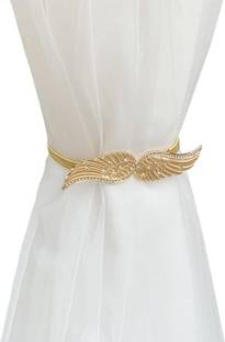 TREXEE Gold Tieback Hook, Curtain Hooks, Curtain Rings, Curtain Knobs, Tassels Metal