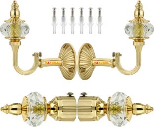 NATURAL Gold Curtain Knobs Metal