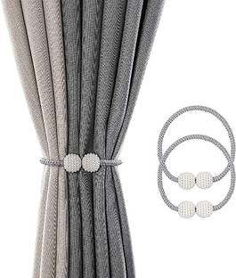 TREXEE Silver Tieback Hook Metal