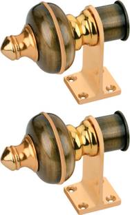 Sun Shield Multicolor, Gold Curtain Hooks, Curtain Knobs, Rod Rail Bracket Metal