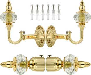 NATURAL Gold Curtain Knobs Metal