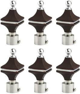 METZO Black Curtain Knobs Metal