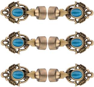 Ferio Gold Curtain Knobs Metal