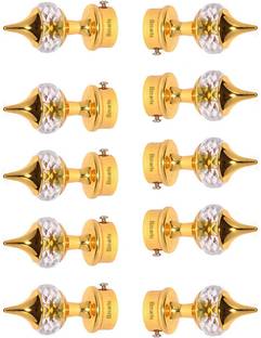 Bzcarts Multicolor Curtain Knobs Metal
