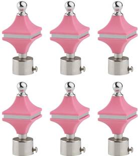 METZO Pink Curtain Knobs Metal