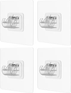 Mirramor Self Adhesive Curtain Rod Holder Without Drill/Curtain Rod Hooks Curtain Hangers Hook 1