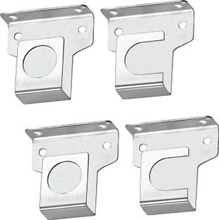 Circle Silver Rod Rail Bracket, Curtain Knobs Metal