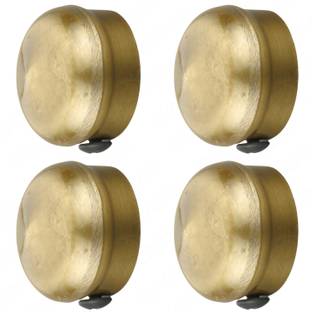 NATURAL Beige Curtain Knobs Metal