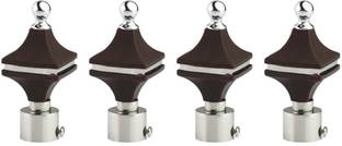 METZO Black Curtain Knobs Metal