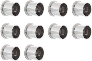 LEEZEN Architectural Hardware Silver Curtain Rods, Rod Rail Bracket, Curtain Hooks, Curtain Knobs Metal