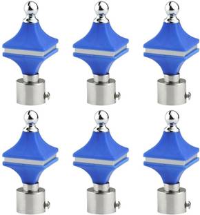 METZO Blue Curtain Knobs Metal