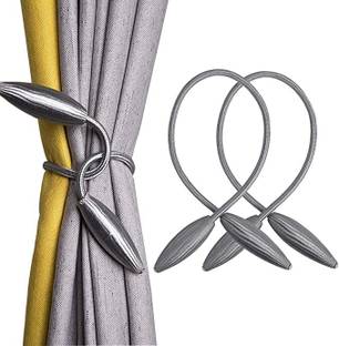 TREXEE Silver Tieback Hook Metal