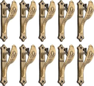 Bzcarts Gold Curtain Knobs, Rod Rail Bracket, Curtain Rods, Tieback Hook Metal