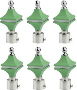 METZO Green Curtain Knobs Metal