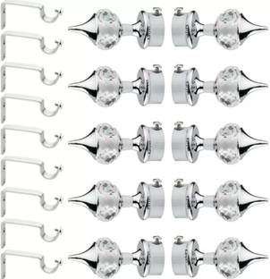 Kavyan Silver Curtain Hooks, Curtain Rings, Curtain Rods, Rod Rail Bracket