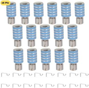 ZAPEX Light Blue Rod Rail Bracket, Curtain Knobs Metal